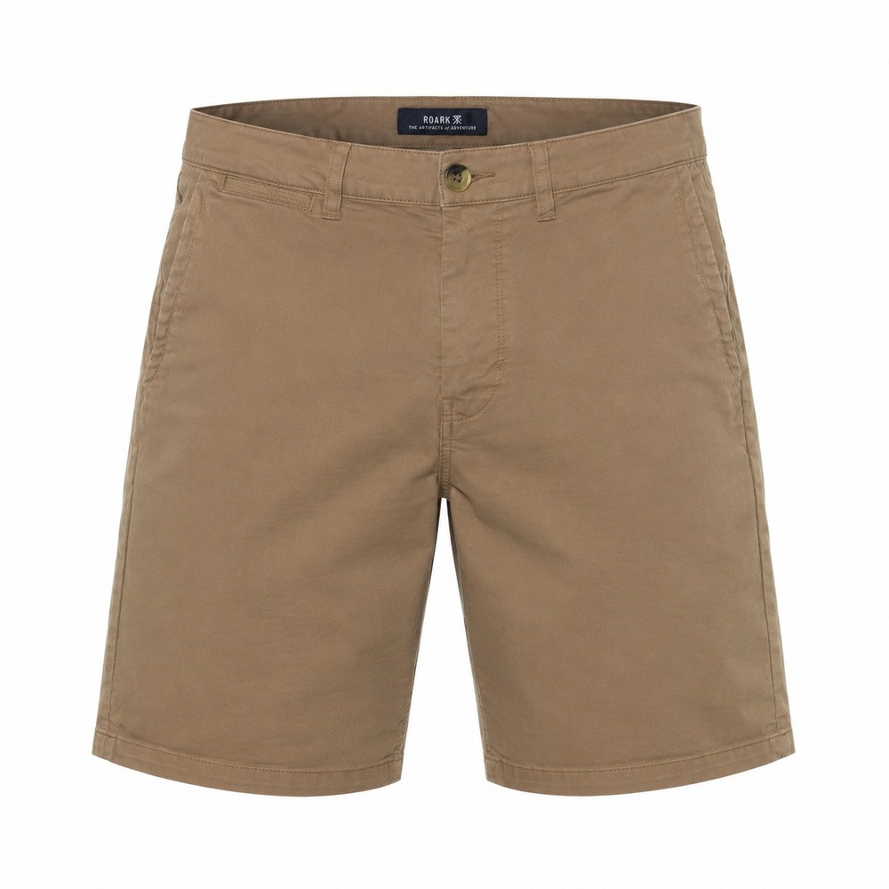 Roark‎ Artifacts of Adventure Mens Khaki Chino Shorts Tan Size 33 Stretch Twill